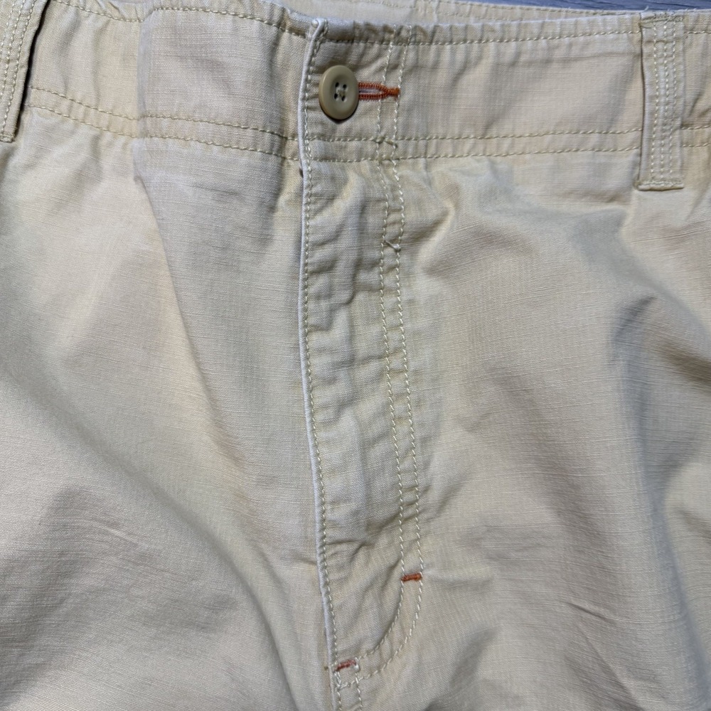 LL Bean Cargo Pants Mens 40x36 Khaki Outdoor Hiking Utility Cotton - Picture 5 of 9